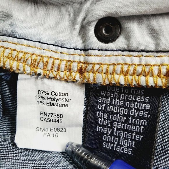 J Crew Skinny Jeans E0823 Mid‎ Rise Dark Stretch 27 30 - Picture 5 of 10